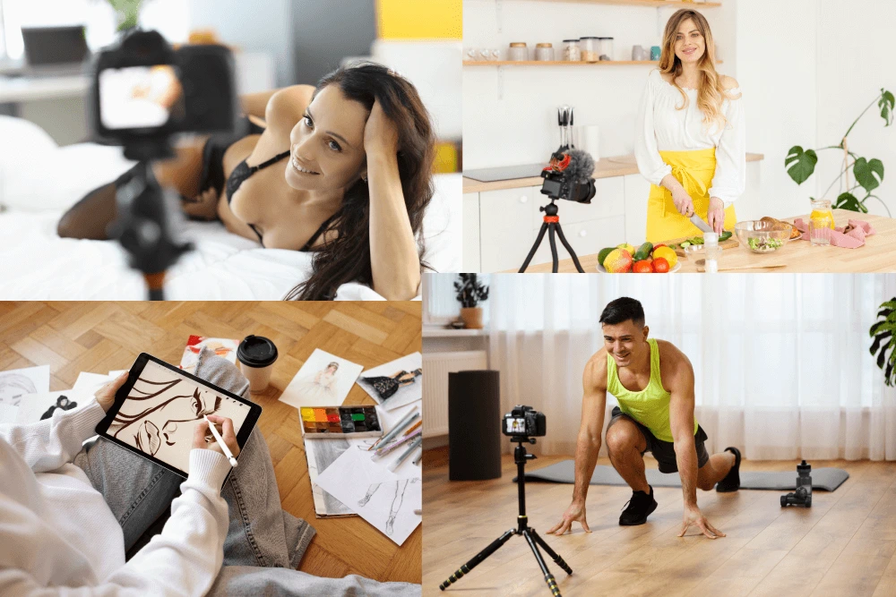 Tipologia di contenuti su OnlyFans e content creator